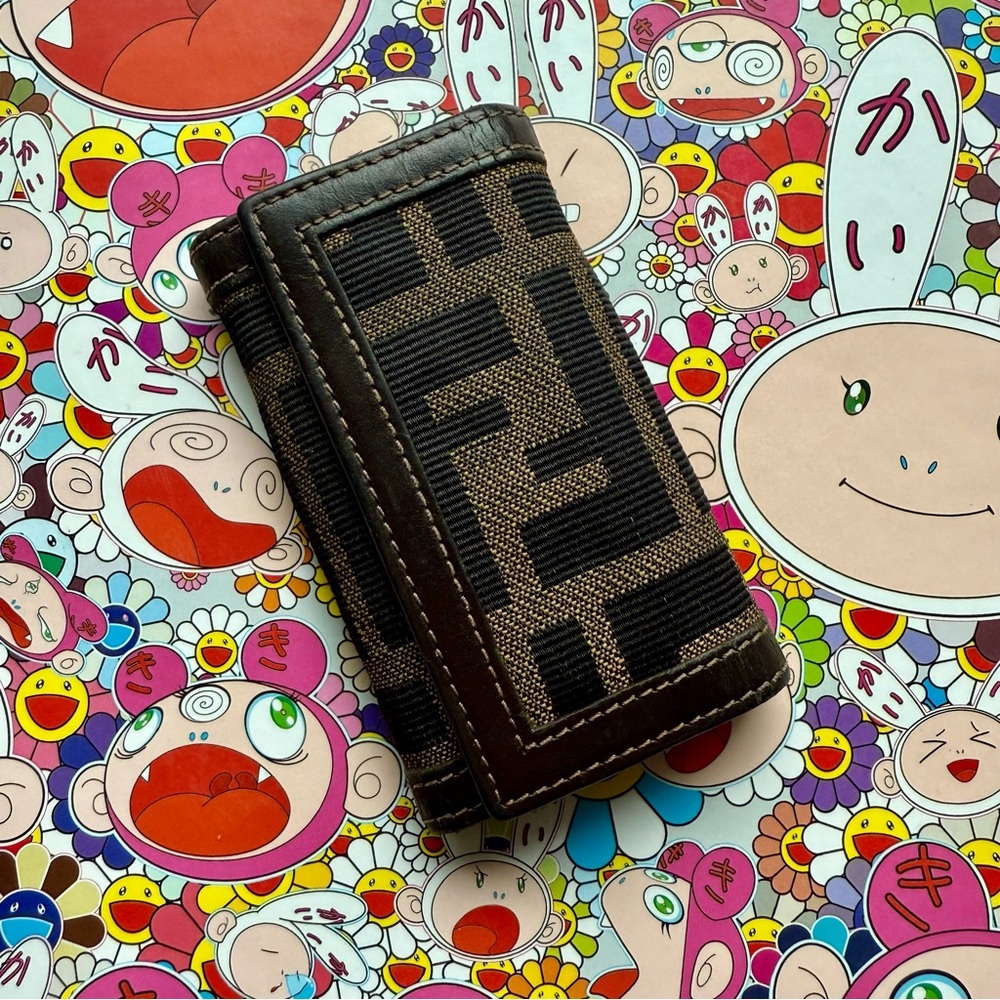 ❌sold❌Vintage Fendi Zucca Key Case